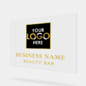 Votre nom d'entreprise Logo Magasin Black & Gold (Angle)