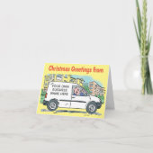 Votre nom d'entreprise sur la carte de Noël Van (Devant)