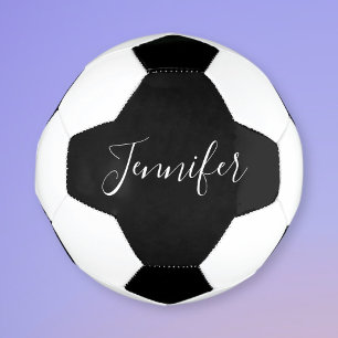Votre nom Élégant script blanc sur noir