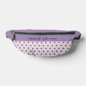 Votre nom Elegant Violet & Broussailleux Stripes & (Poser)