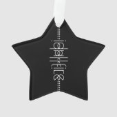 Votre nom en tant que glyphes Aliens Unique Noir (dos)