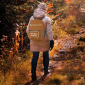 Votre nom et photo sur le sac à dos Brown