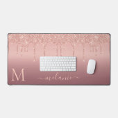 Votre nom et votre lettre Rose Gold Blush Parties  (Clavier et souris)