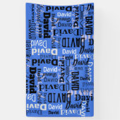 Votre NOM Fête Signer Bannière Entreprise Annivers (Vertical)