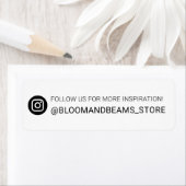 Votre nom Instagram Social Handle Étiquette (En situation)