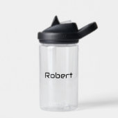 Votre nom Modern Masculine Bouteille d'eau (Gauche)