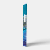 Votre nom Pansy fleoral aqua coque iphone (Verso / Droite)