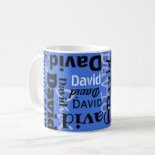 Votre NOM Personnalisable Mug Coffee Cup Drinkware (Devant gauche)