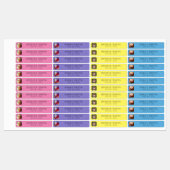 Votre nom, Photo & Phone Sticker Étiquette Modèle (Feuille)