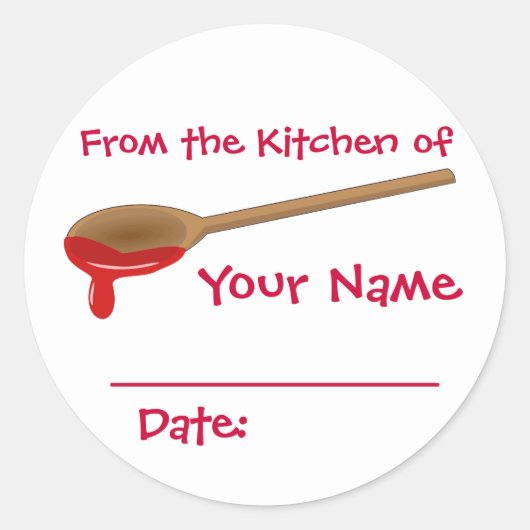 Votre Nom Préserve Jam Jelly Canning Étiquettes (Devant)