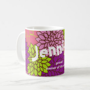 Votre Nom - Propriétaire fier de cette tasse - Fl