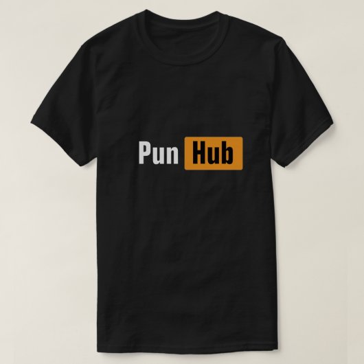 Votre nom Pun Hub Mème Design T-Shirt (Design devant)
