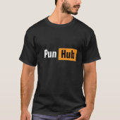 Votre nom Pun Hub Mème Design T-Shirt (Devant)
