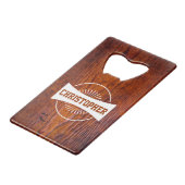 Votre nom Rustic Wood Retro Logo Monogramme (Dos Angle)