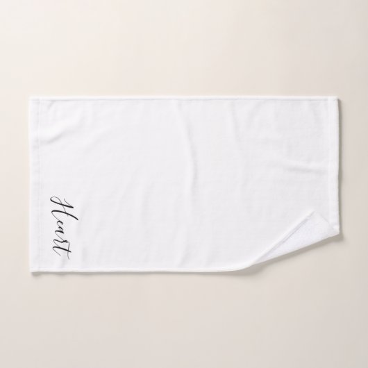 Votre nom | Script élégant (Serviette à main)