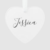 Votre nom | Script élégant (devant)