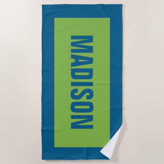 Votre NOM serviette de plage (Devant)