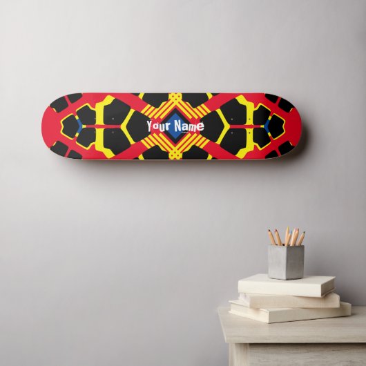 Votre nom Skateboard personnalisable (Art mural (Horz))