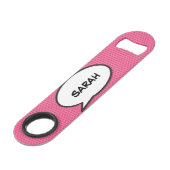 Votre nom Speech Bubble Fun Retro Comédie Livre (Devant angulaire)