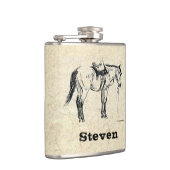 Votre nom sur ce flacon sellé de cheval (Droite)