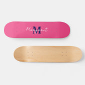 Votre nom sur Custom Pink Skateboard - Faites-le v (Horz)