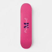 Votre nom sur Custom Pink Skateboard - Faites-le v (Devant)
