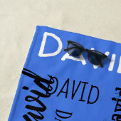 VOTRE NOM SUR une serviette de plage (En situation)