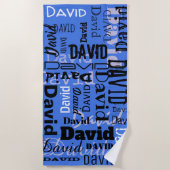 VOTRE NOM SUR une serviette de plage (Devant)