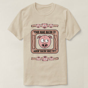 (VOTRE NOM) T-shirt personnalisable de Bacon