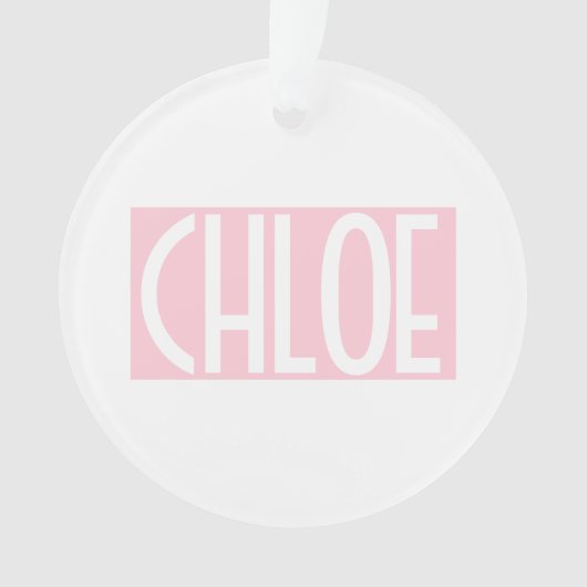 Votre nom | Texte blanc gras sur rose clair (devant)