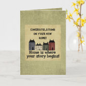 Votre nouvelle carte à la maison (Fleur jaune)