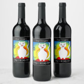 Votre Occasion Crazy Cat Lady Wine Étiquette (Bouteilles)