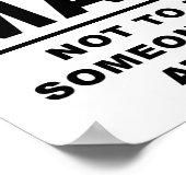Votre opinion (ne) compte Funny Poster (Coin)