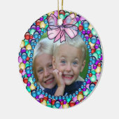 Votre ornement de Noël de cadre de guirlande de (Gauche)