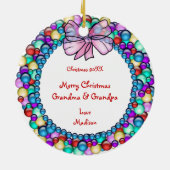 Votre ornement de Noël de cadre de guirlande de (Dos)