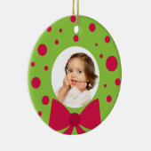 Votre ornement de Noël de cadre de guirlande de (Droite)