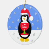 Votre ornement de Noël de famille — Pingouin (Gauche)