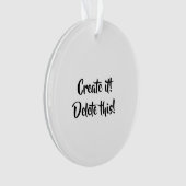 Votre ornement du cercle acrylique (devant)