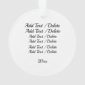 Votre ornement photo (dos)