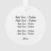 Votre ornement photo (dos)