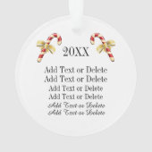 Votre ornement photo ou étiquette (dos)