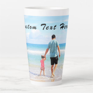 Votre papa Photo Latte Mug Cadeau avec texte perso