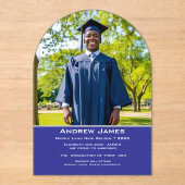 votre photo -arch Graduation Faire-part (Recto)