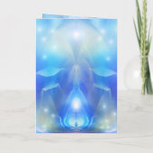 Votre photo Blue Wings Angel Carte de vacances (Dos)