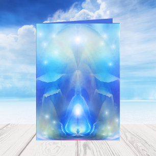 Votre photo Blue Wings Angel Carte de vacances