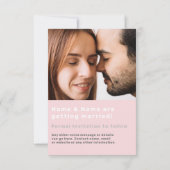 Votre photo bold moderne enregistrer la carte date (Dos)