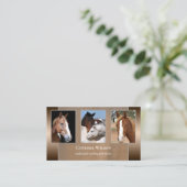 Votre photo Cheval Stables ou Coaching Carte de vi (Debout devant)