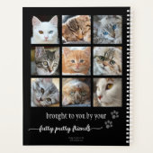 Votre Photo Collage Cute Cat Planner (Dos)