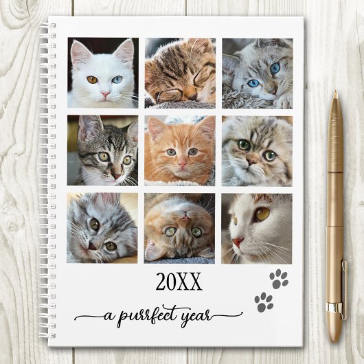 Votre Photo Collage Cute Cat Planner