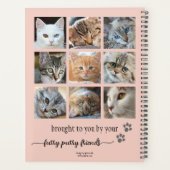 Votre Photo Collage Cute Cat Planner (Dos)